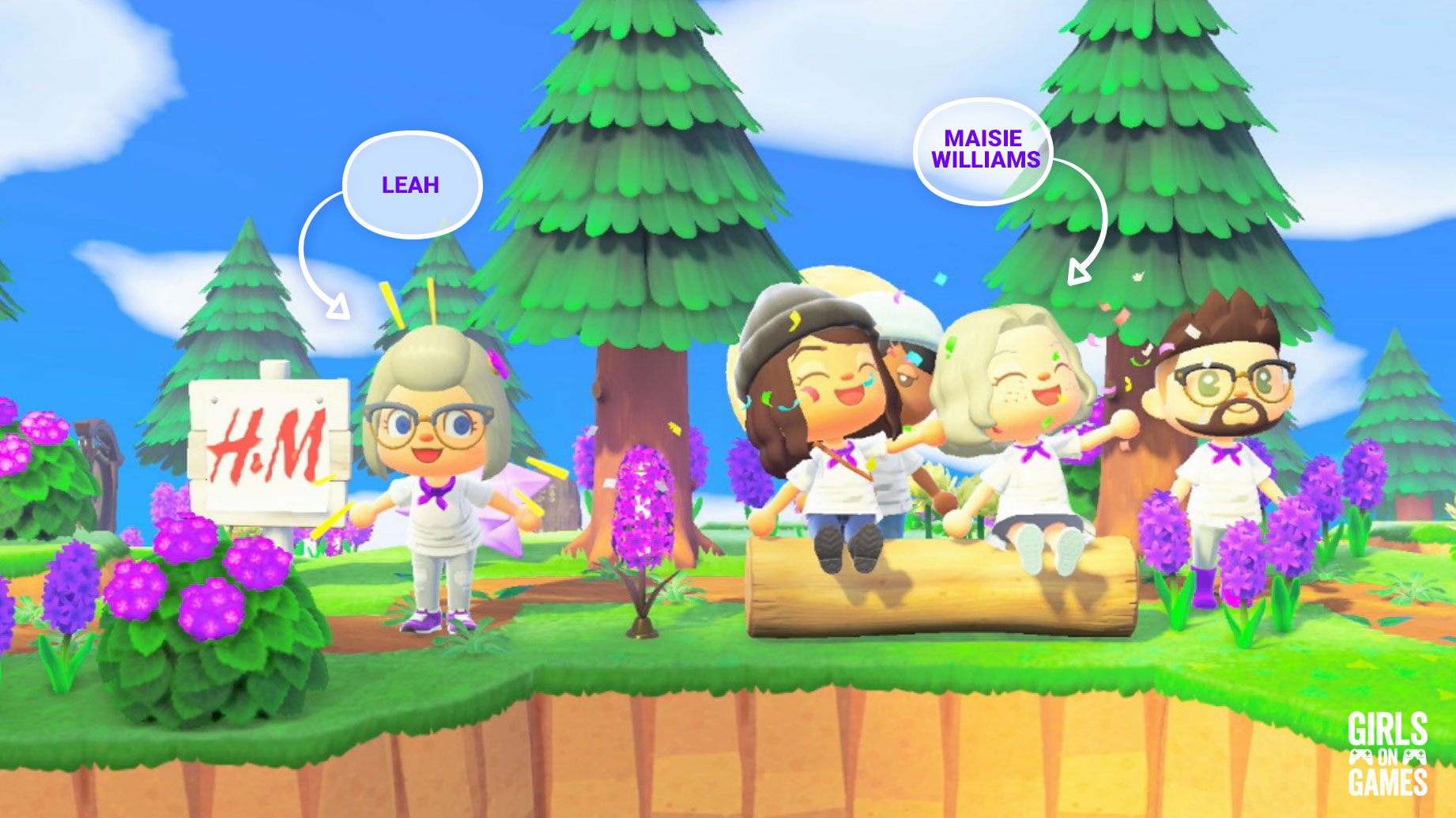 Visiting Looop Isle with Maisie Williams in Animal Crossing New Horizons